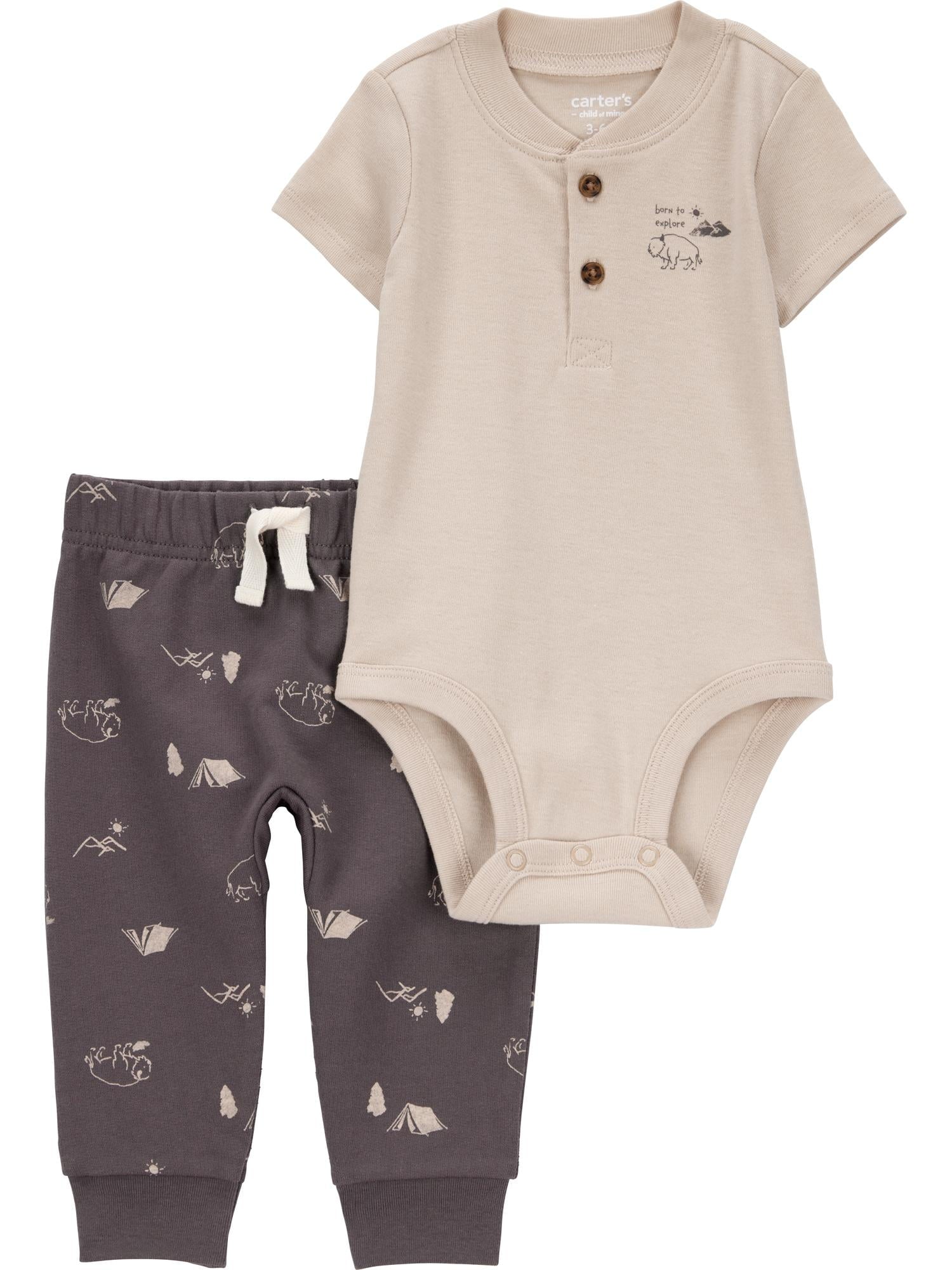 Carter's Child of Mine Baby Boy Outfit Set, 2-Piece, Sizes 0/3-24 Months