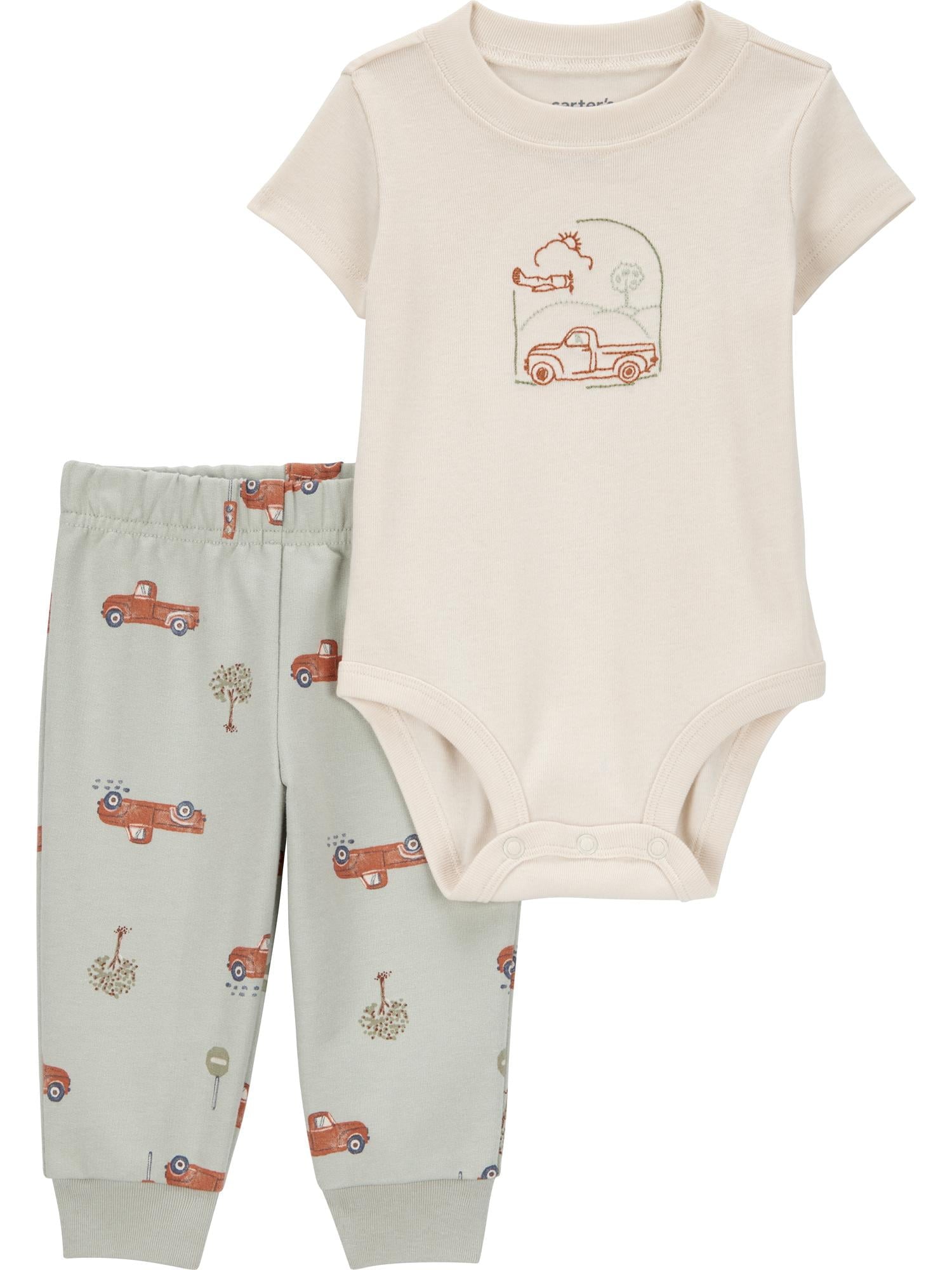 Carter's Child of Mine Baby Boy Outfit Set, 2-Piece, Sizes 0/3-24 Months