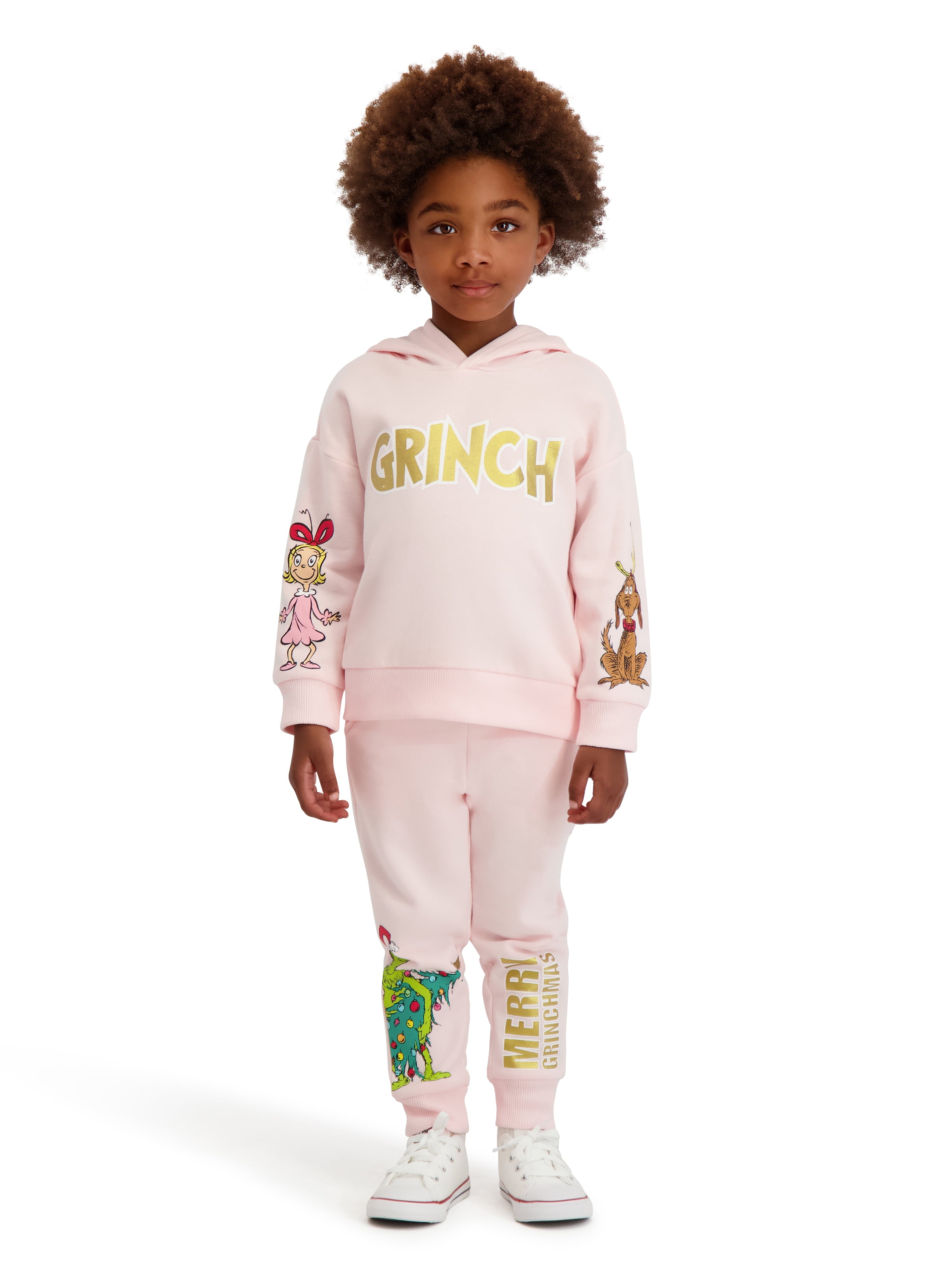 Dr. Seuss The Grinch Toddler Unisex Hoodie and Jogger Set, Sizes 12M-5T
