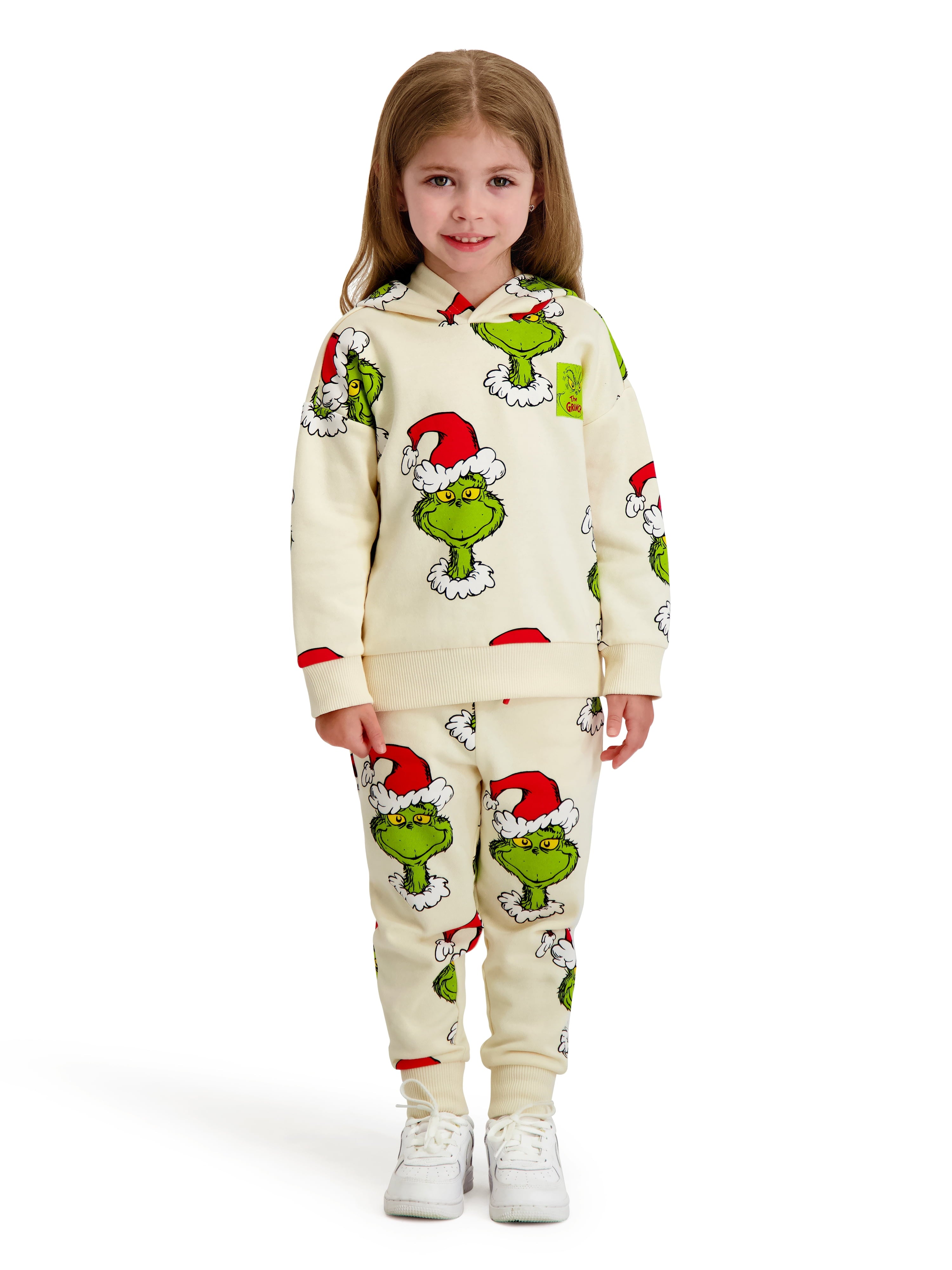 Dr. Seuss Toddler "TEAM GRINCH" Sweatshirt and Jogger Set, Sizes 2T-5T