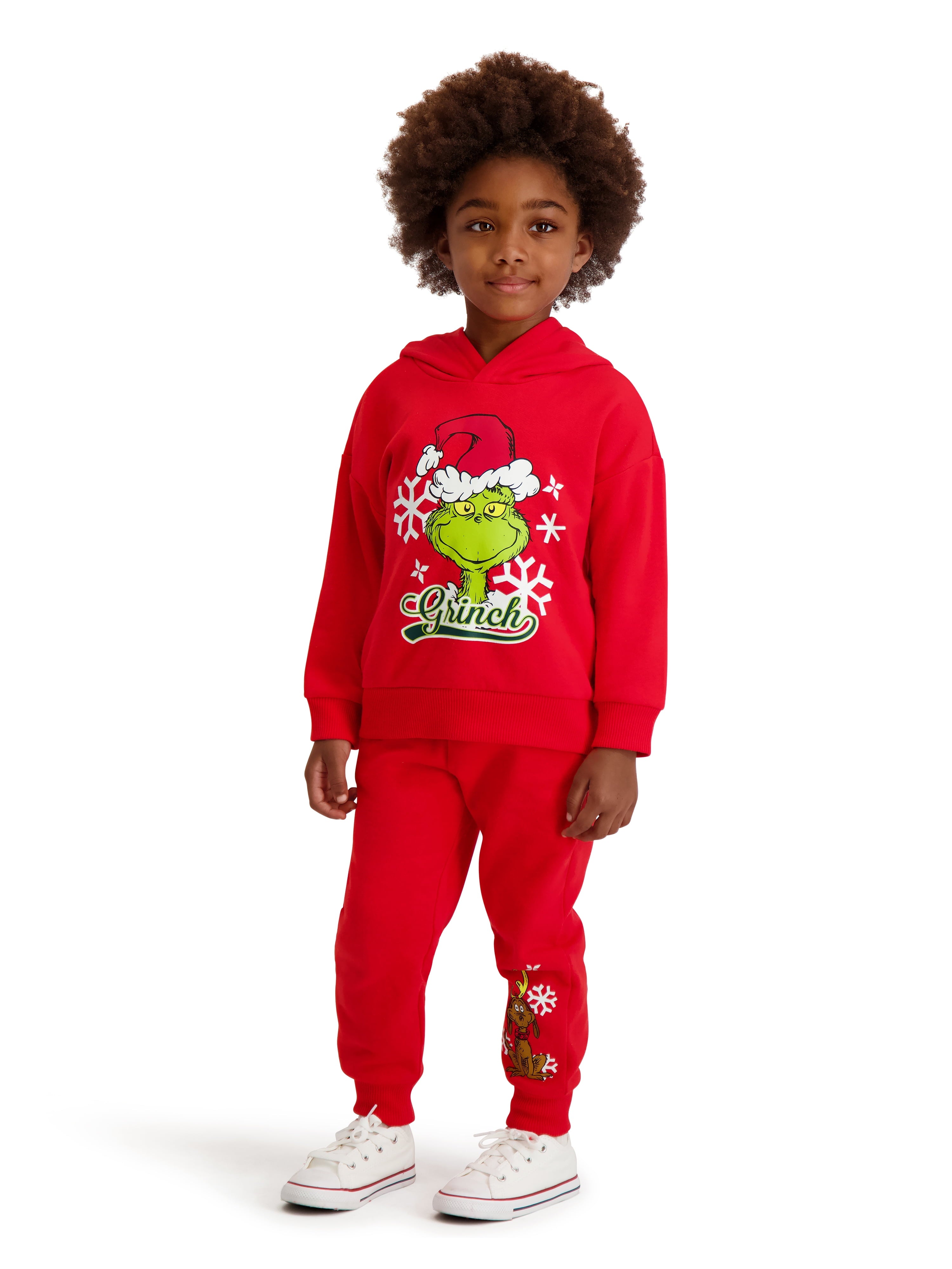 Dr. Seuss The Grinch Toddler Unisex Hoodie and Jogger Set, Sizes 12M-5T