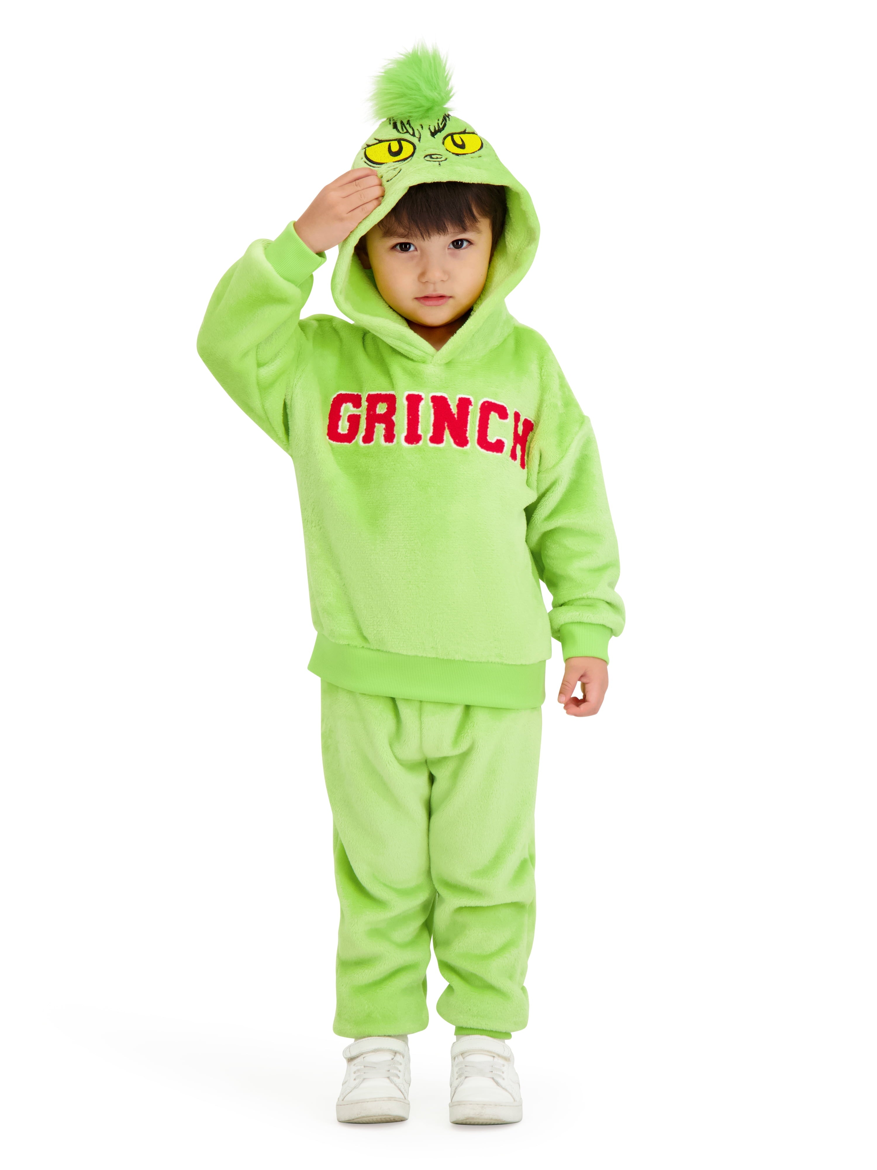 Dr. Seuss Toddler "TEAM GRINCH" Sweatshirt and Jogger Set, Sizes 2T-5T