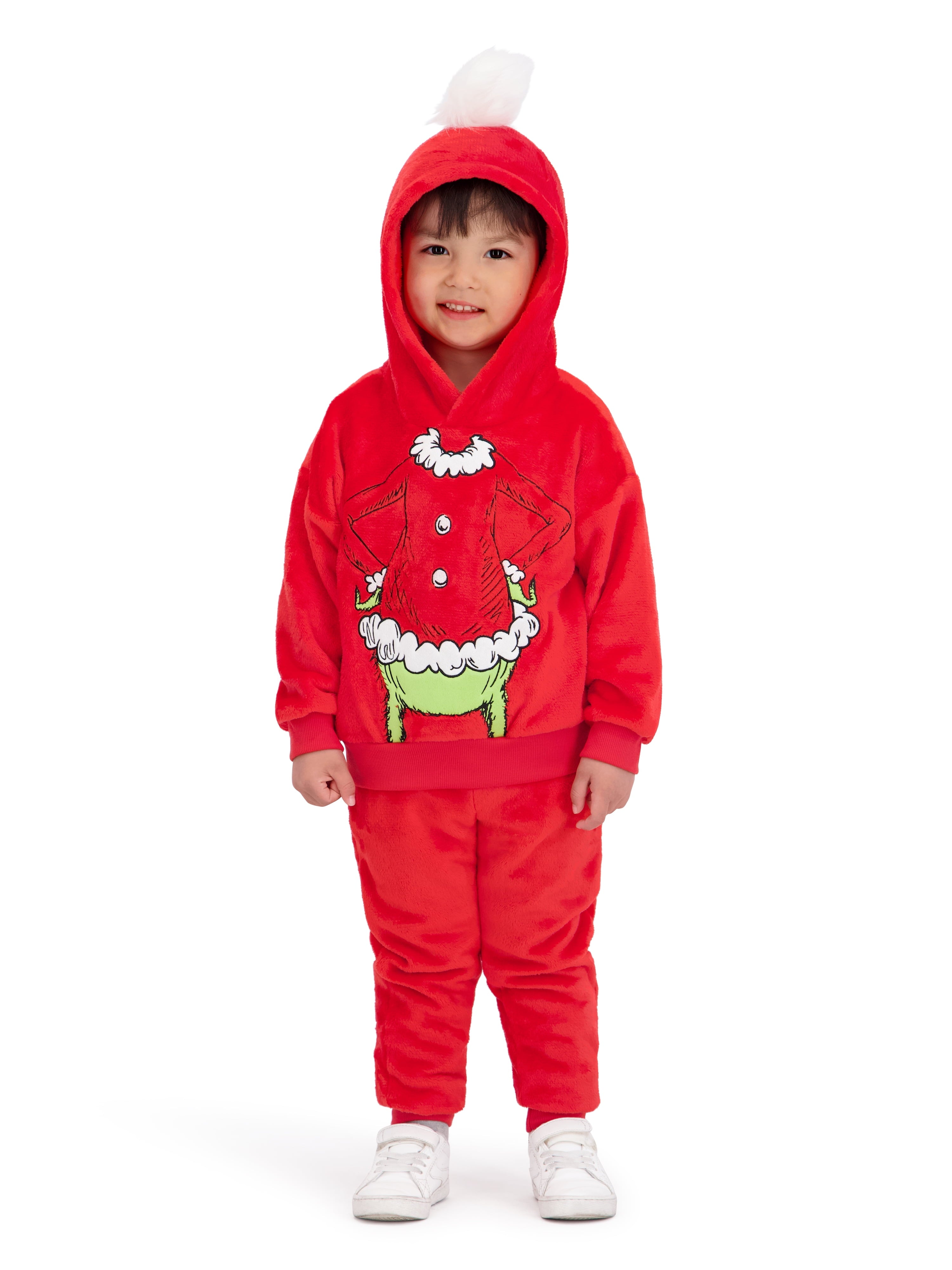 Dr. Seuss The Grinch Toddler Unisex Hoodie and Jogger Set, Sizes 12M-5T