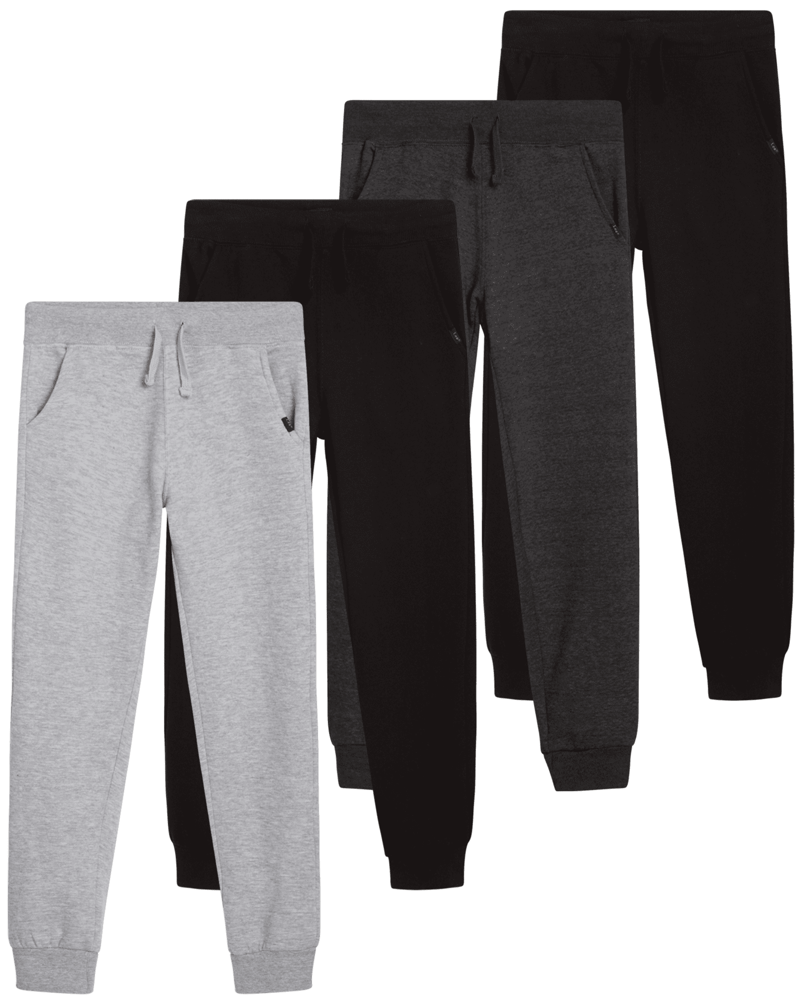 Lee Boys' Sweatpants - 4 Pack Basic Cozy Active Fleece Jogger Pants with Pockets (4-20)