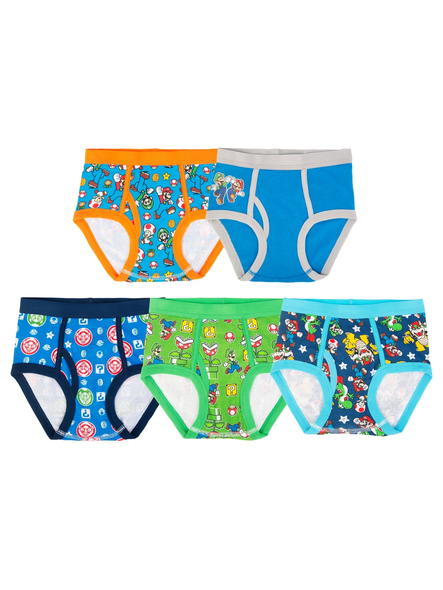 Minecraft Boys Cotton Brief Character Underwear, 5-pack, Size 4-8 Underpants