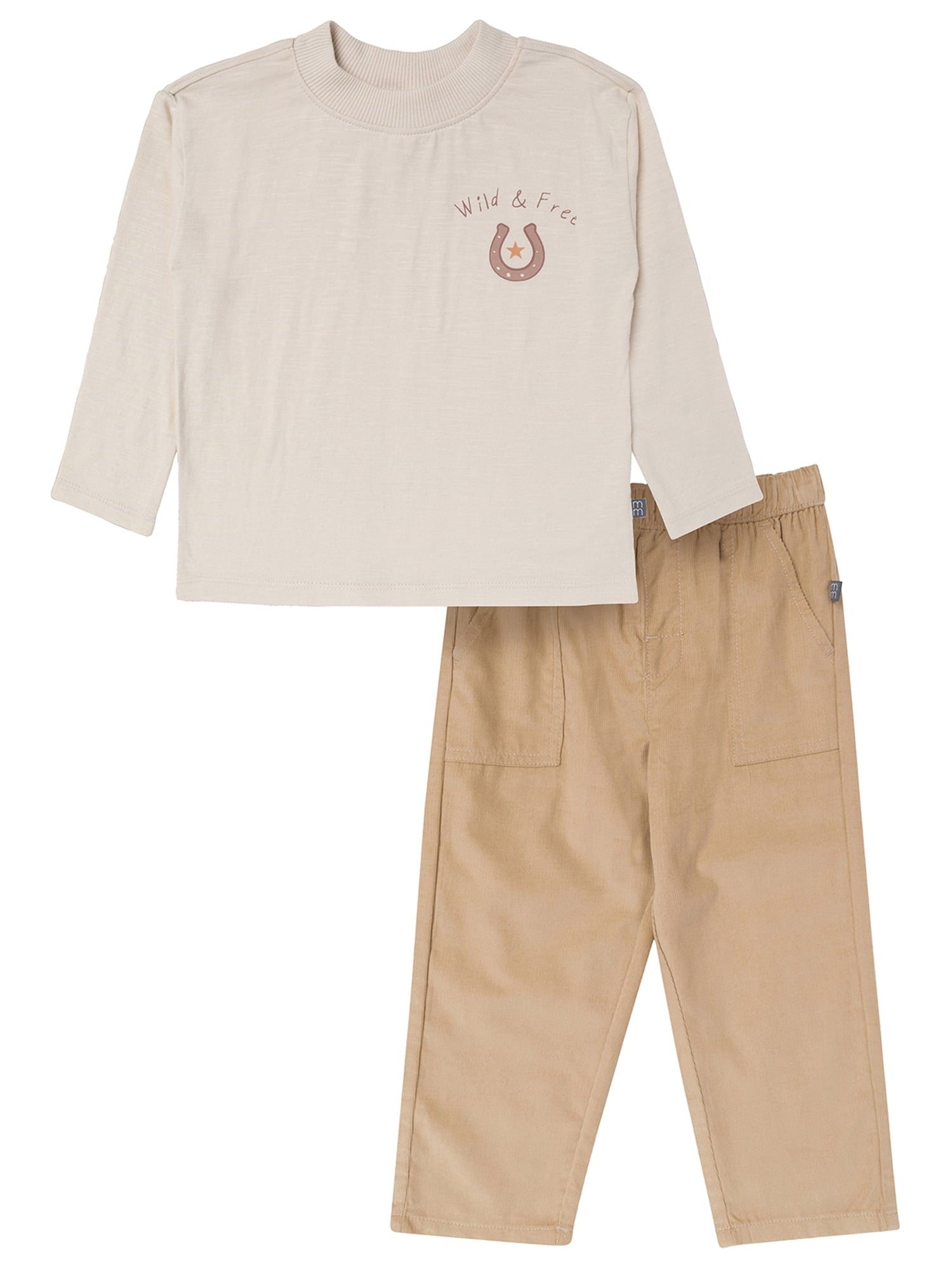 Modern Moments by Gerber Toddler Boy Graphic Tee and Pant Outfit Set, Sizes 12M-5T