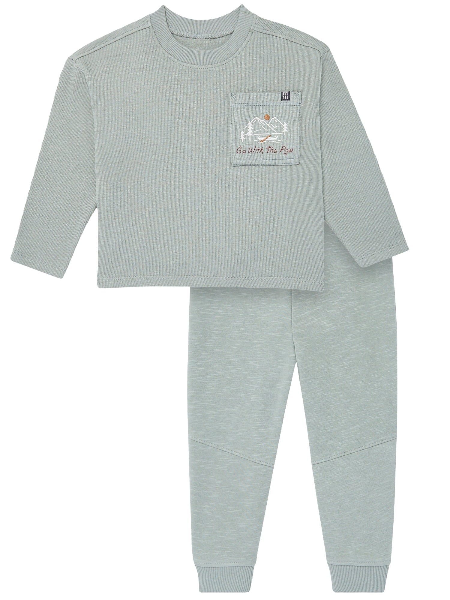 Modern Moments by Gerber Toddler Boy Graphic Tee and Pant Outfit Set, Sizes 12M-5T