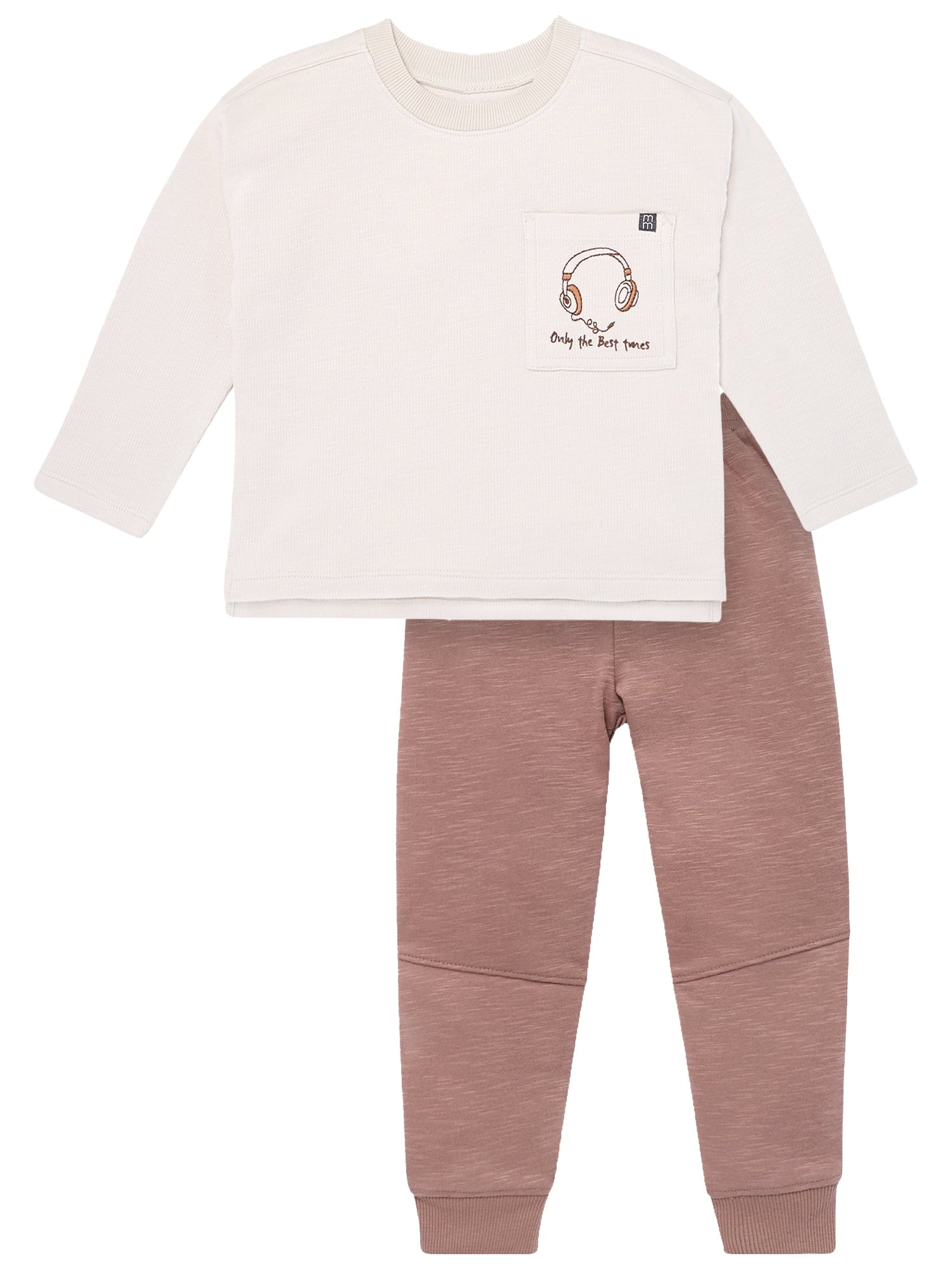 Modern Moments by Gerber Toddler Boy Graphic Tee and Pant Outfit Set, Sizes 12M-5T