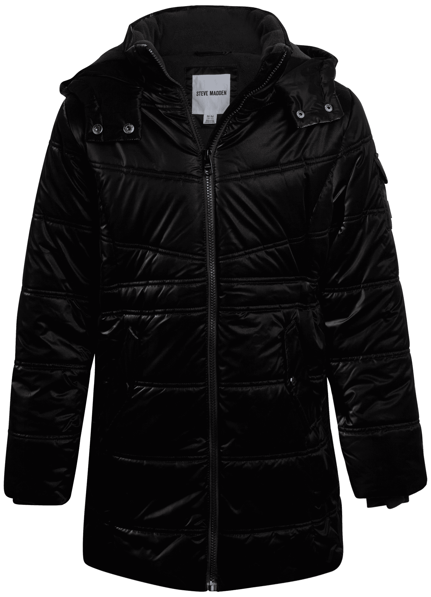 Steve Madden Girls Puffer Jacket - Insulated Long Length Parka Quilted Winter Jacket for Girls (Size: 4-16)