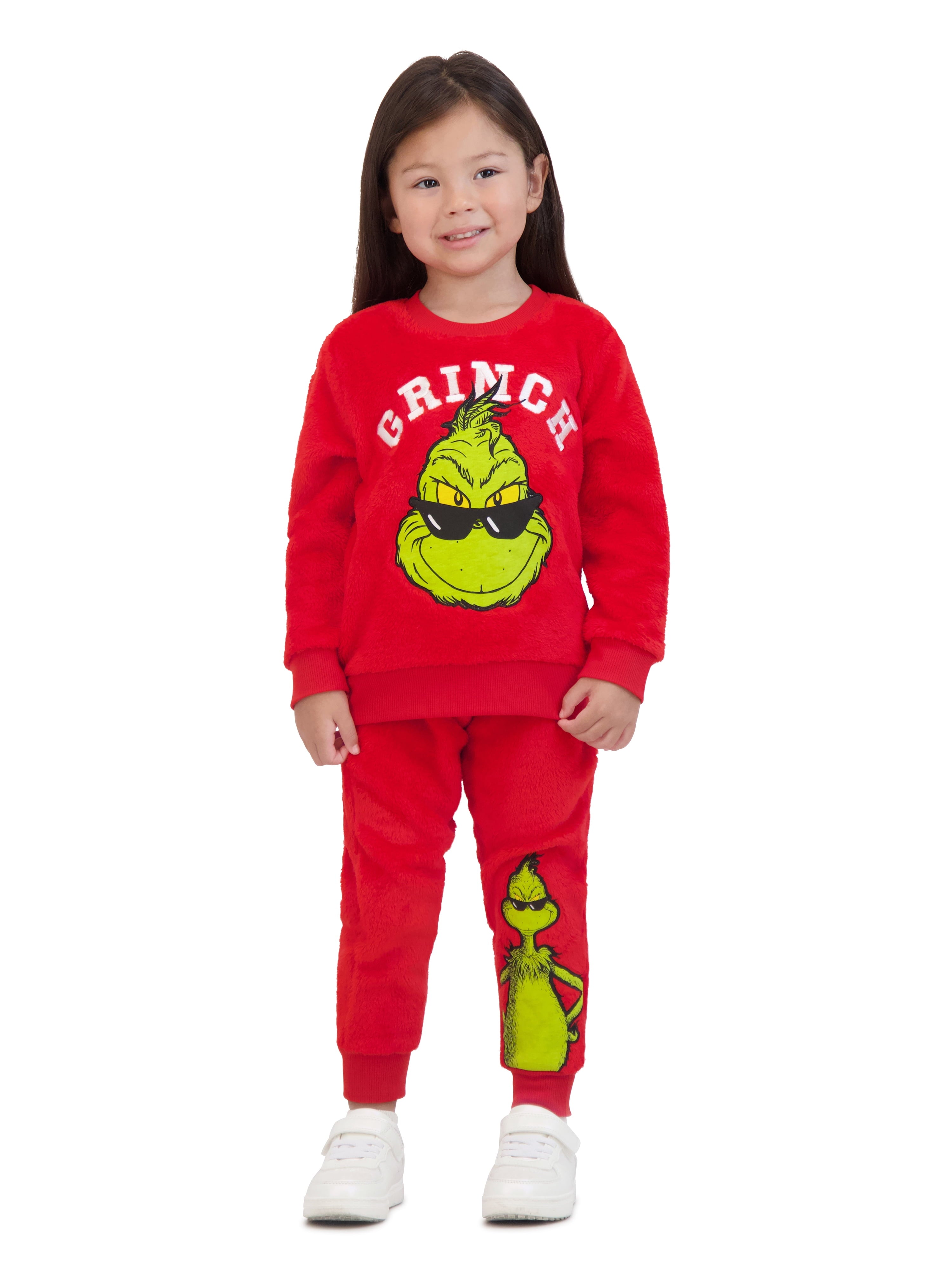 Dr. Seuss The Grinch Toddler Unisex Hoodie and Jogger Set, Sizes 12M-5T